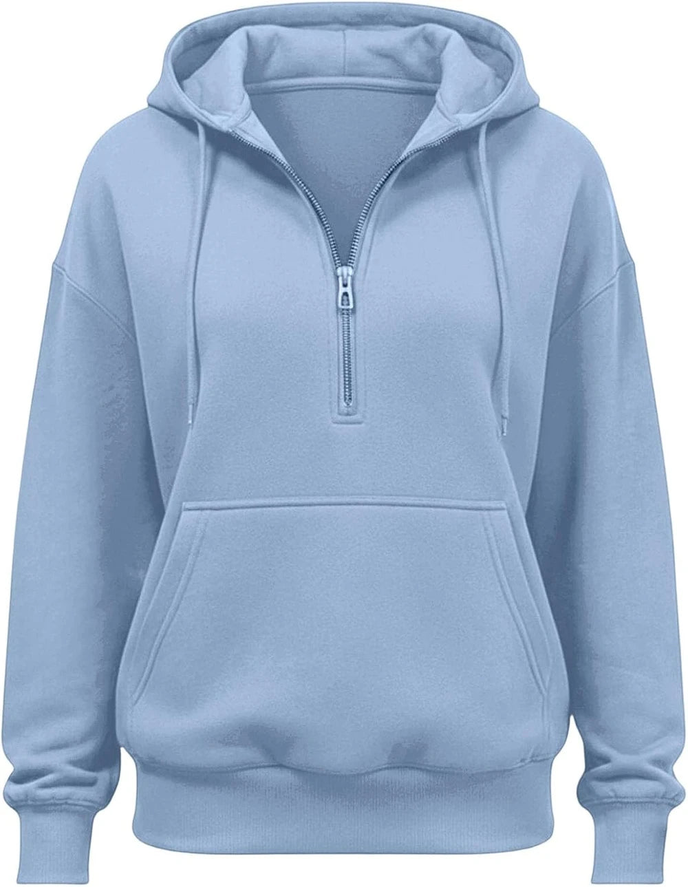 Long Sleeve Quarter Zip Hoodie Set