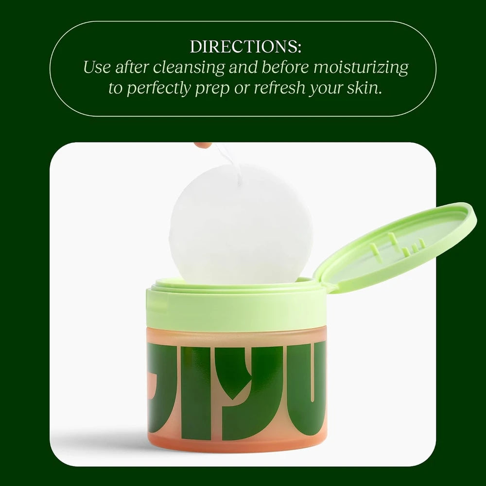JIYU Snail Mucin Toner Pads for Redness Relief