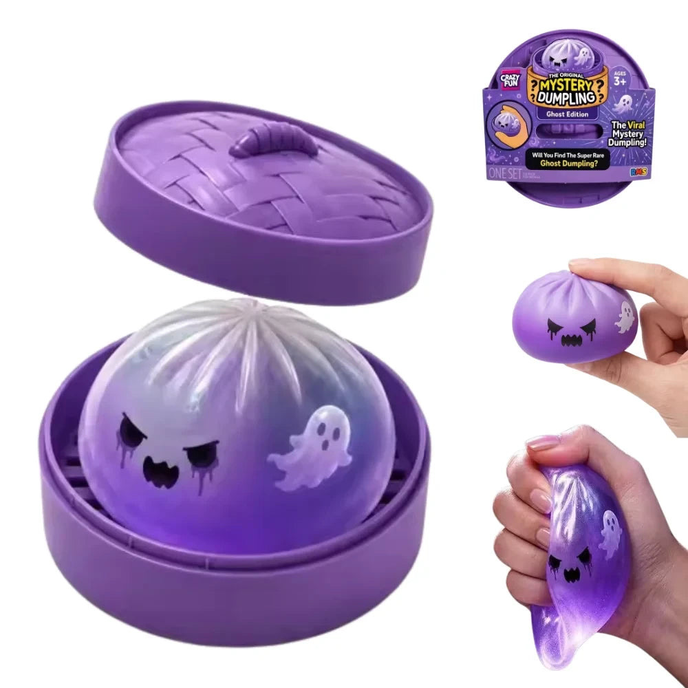 Glitter Ghost Dumpling Squishy Toy