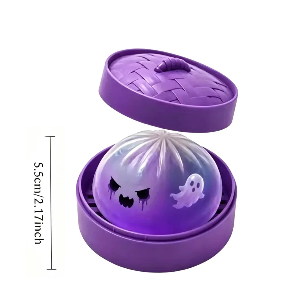 Glitter Ghost Dumpling Squishy Toy