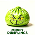 Glitter Green Dumpling Stress Toy