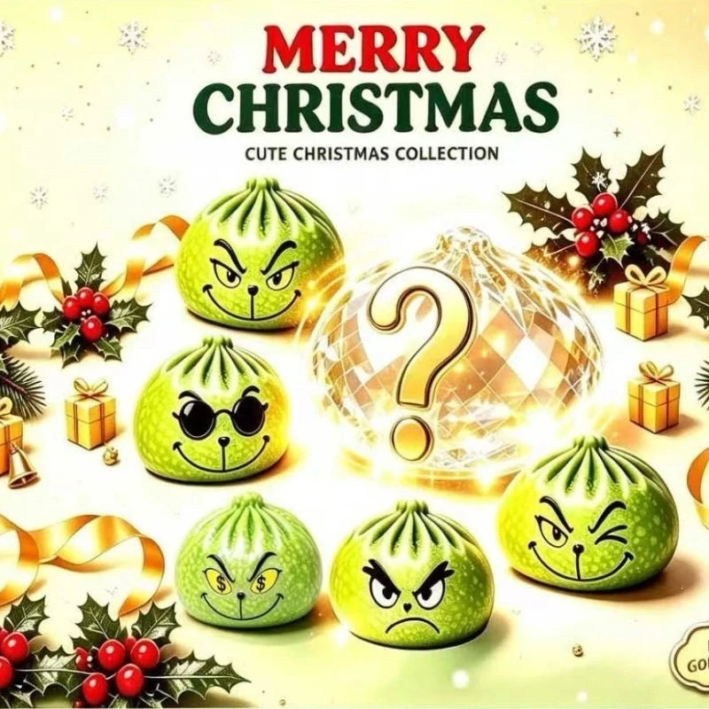 Glitter Green Dumpling Stress Toy