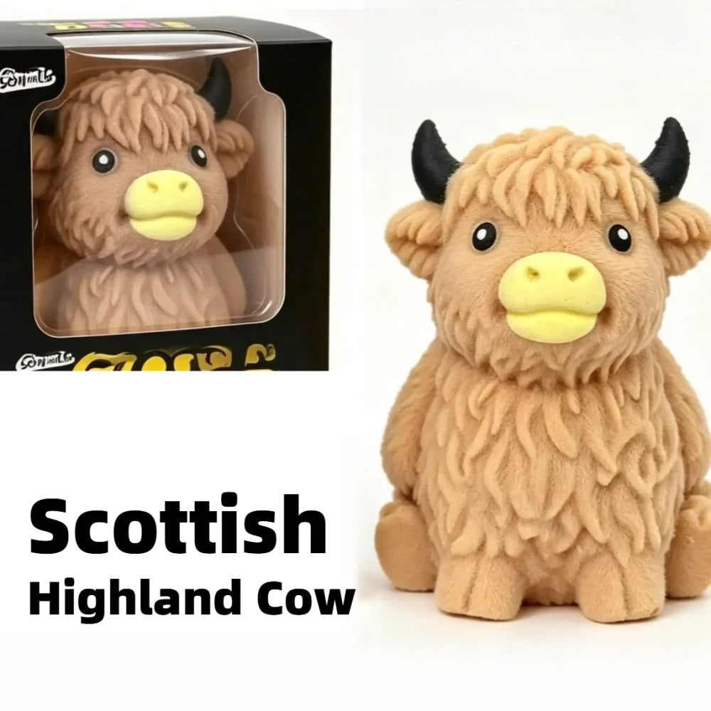 Scottish Highland Cow Anxiety Relief Fidget Toy