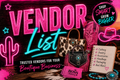 Laura's Favorite Vendor List